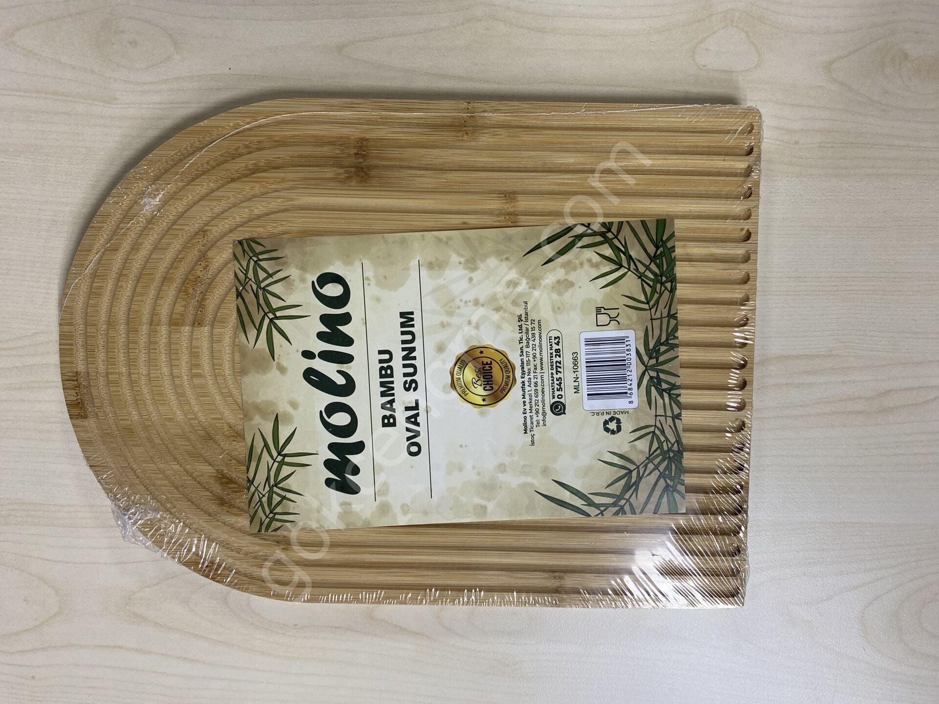 Molino Bambu Sunumluk ve Kesme Tahtası Oval