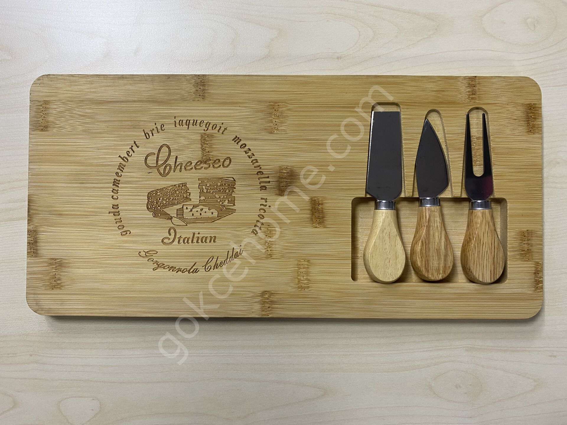 Alper Home Bambu peynir sunum ve Kesme Tahtası