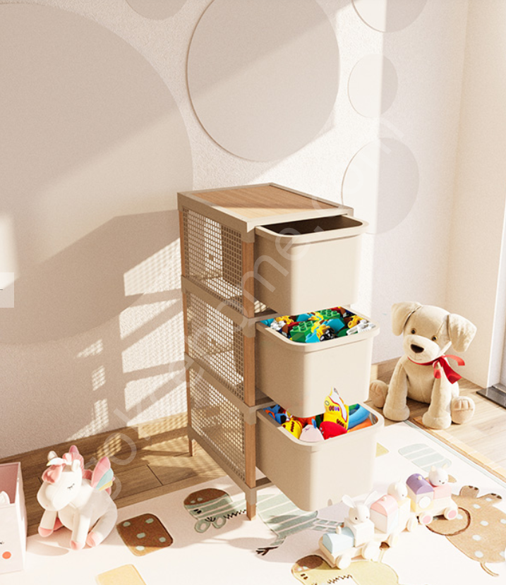 Fixwood Fix-2009-45L Ahşap 3 Katlı Çekmece