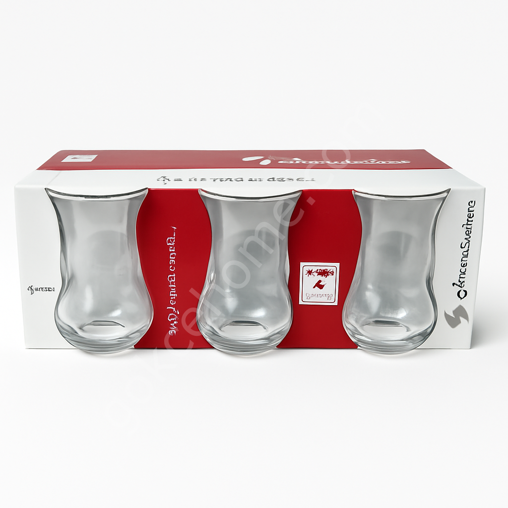 Paşabahçe Çift Belli 6 lı Çay Bardağı