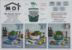 Çok Amaçlı Mutfak Seti Limon Sıkacağı & Kesme Tahtası & Süzgeç & Karıştırma Kabı Seti