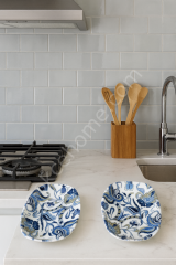 Cooker Porselen 2' li Kayık Tabak