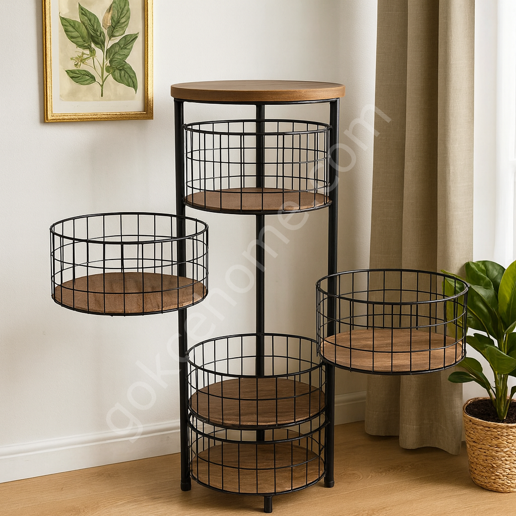 Metal Sebzelik 5 Katlı