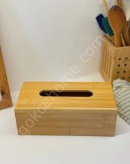 Bambu Peçetelik Ahşap Dekoratif Peçetelik