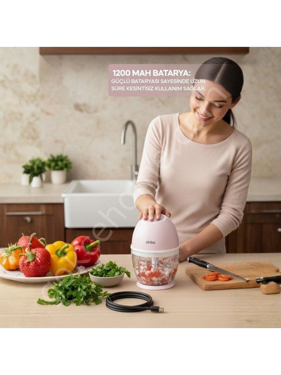Sinbo SHB-7503 Şarjlı Rondo