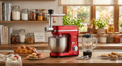 Sinbo SMX-2775  Kırmızı Hamur Kıyma Blender Makinesi