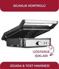 Sinbo SSM-2590 Inox Izgara ve Tost Makinesi