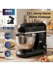Sinbo SMX-2773 Dijital Ekranlı 1500W Zaman Ayarlı Stand Mikser 7.5 lt